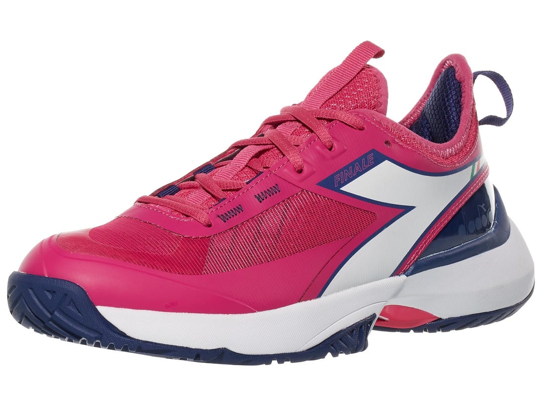 Diadora Speed Finale Fuchsia/Navy/White Wom's Shoes Tennis Warehouse