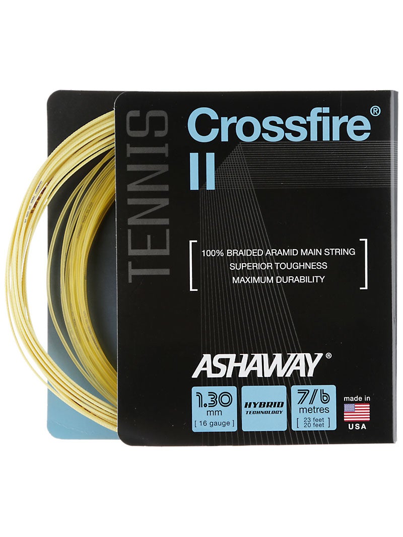 Ashaway Crossfire II 16/1.30 Kevlar String Tennis Warehouse
