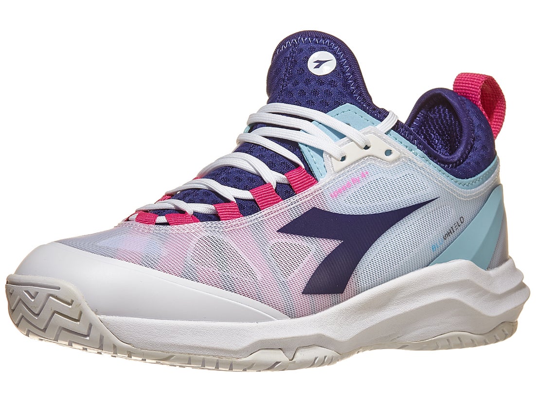 Baskets Diadora Speed Blushield Fly 4 Plus Pour Tennis - Taille 42.5 (US 11) - Occasion Très Bon état