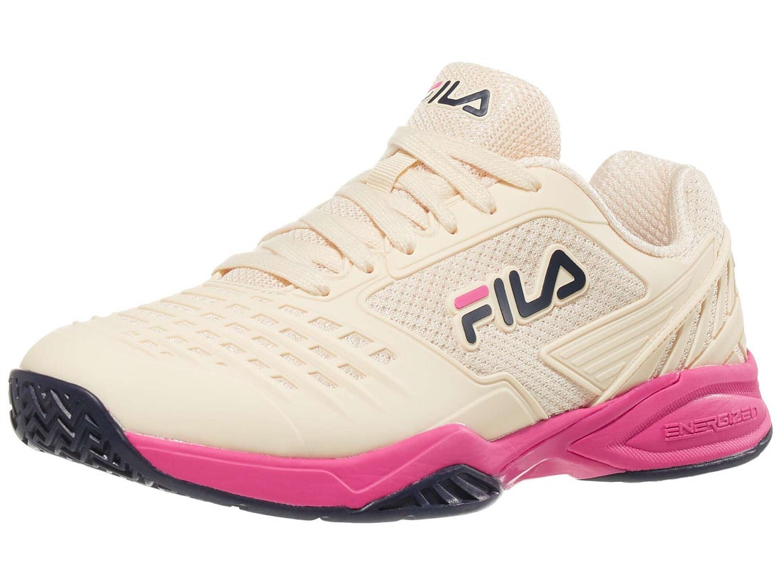 Fila Axilus 2.0 Energized Ecru/Fuchsia Women's Shoes | Tennis Warehouse