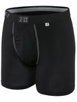 2UNDR Men's Swing Shift 6" Boxer Brief- Black