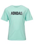 adidas Boy's Spring Gradient Logo Top Aqua XL
