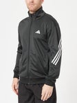 adidas Men Core Club 3 Stripe Knit Jacket Black L