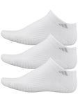 adidas Women's Cushioned 3.0 3-Pack Low Cut Sock White