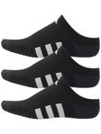adidas Women's Cushioned 3.0 3-Pack No Show Socks Black