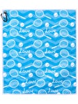 Born To Rally Tennis Love Towel - Turquoise