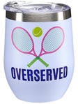 Born To Rally Tennis Wine Tumbler - Overserved