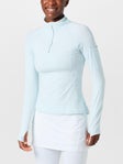 BloqUV Women's Half Zip Top - Ice Blue