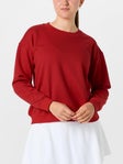 CourtLife Women's Happiest On The Court Tennis Crewneck