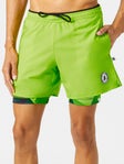 Flow Society Men's Green Diamond Geo 2-in-1 Short