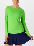 IBKUL Women's Long Sleeve Top - Lime