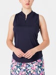 Jofit Women's Core Chelsea Zip Racer Tank - Navy