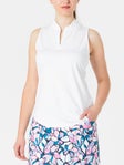 Jofit Women's Core Chelsea Zip Racer Tank White S