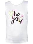 Lucky in Love Girl's Love Letter Tie Back Tank