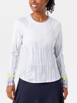 Lucky in Love Women's Electric Between The Lines LS Top