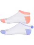 Lucky In Love Wmn Lavender Low Cut Sock Size 4-10 Multi