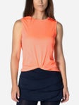Lucky In Love Women's Lavender Love Twist Front Tank