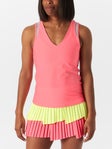 Lucky In Love Women's Sunset Spin Shimmer V-Neck Tank