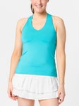 Lucky In Love Women's Core V-Neck Tank - Ocean