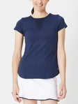 LIJA Women's Core Deep V Top - Navy