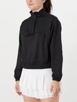 Lucky in Love Women's Mock Pullover - Black