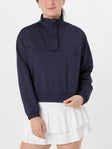 Lucky in Love Women's Mock Pullover - Navy