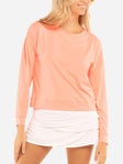 Lucky in Love Women's L-UV Hype LS Top - Peach Glow