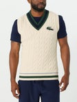 Lacoste Preppy Sweater Vest in White for Men