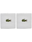 Lacoste Men's Doublewide Wristbands White
