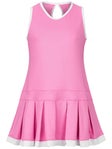 Li Mi Girl's Rose Cottage Courts Keyhole Pleat Dress