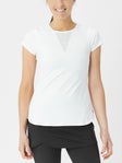 LIJA Women's Core Deep V Top - White