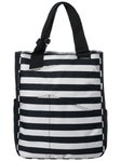 Maggie Mather Tennis Zipper Tote Bag Stripes
