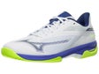 Mizuno Wave Exceed Court White/Dazzle Blue Men's Shoes