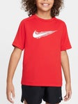 Nike Boy's Summer Swoosh Top Red M