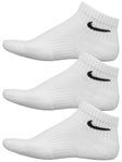 Nike Dri-Fit Cushion Quarter Sock 3-Pack White/Black