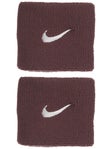 Nike Tennis Premier Singlewide Wristband Burgundy/Sil