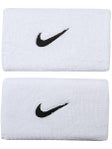 Nike Swoosh Double Wide Wristband White/Black
