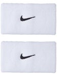 Nike Swoosh Doublewide Wristbands 2Pk White