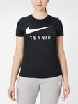 Nike Women's Core Tennis T-Shirt Black M