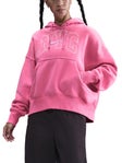 Nike Wms Phoenix Fleece OS Hoodie Pink XS