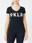 PKLR Women's V-Neck Top Black L
