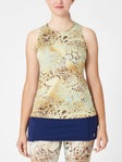 Sofibella Women's UV Feather Tank - Gold Animal