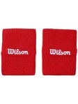Wilson Core Doublewide Wristbands - Red