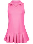 Li Mi Girl's Beverly Hills Swing Polo Pleat Dress