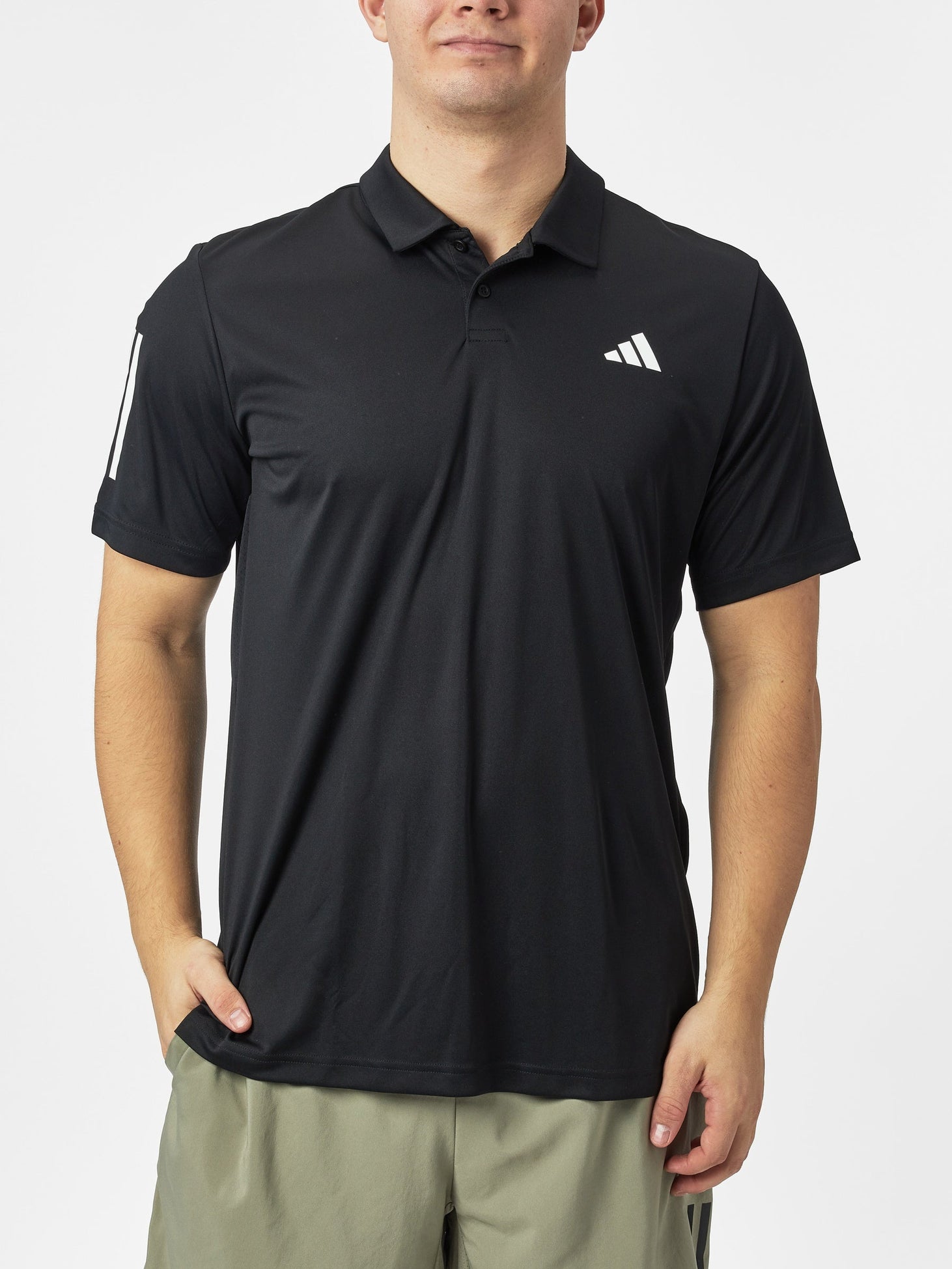 adidas Men's Core Club 3 Stripe Polo | Tennis Warehouse