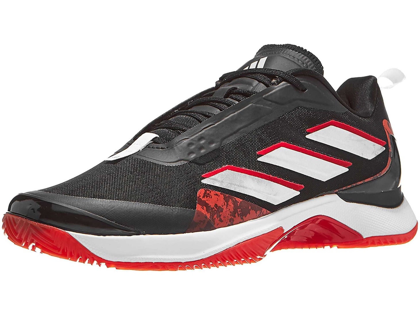 adidas Avacourt Clay Black/Scarlet Women's Shoes Tennis Warehouse