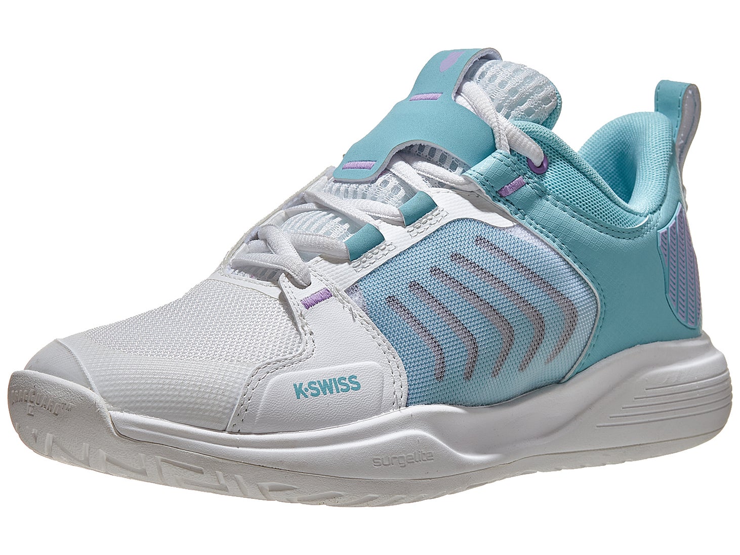 KSwiss Ultrashot Team White/Blue/Lilac Women's Shoes Tennis Warehouse