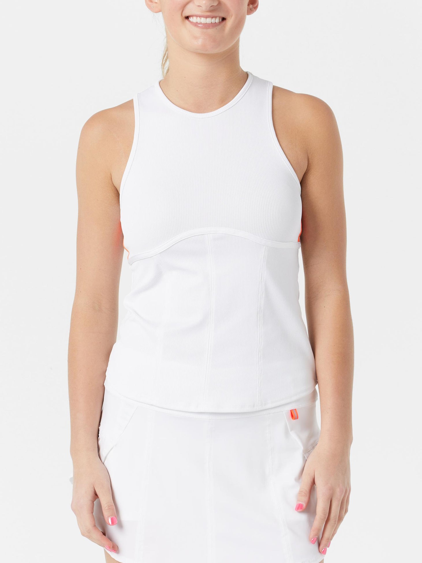 Lucky in Love Women's Lacing Around Fast Lane Rib Tank | Tennis Warehouse