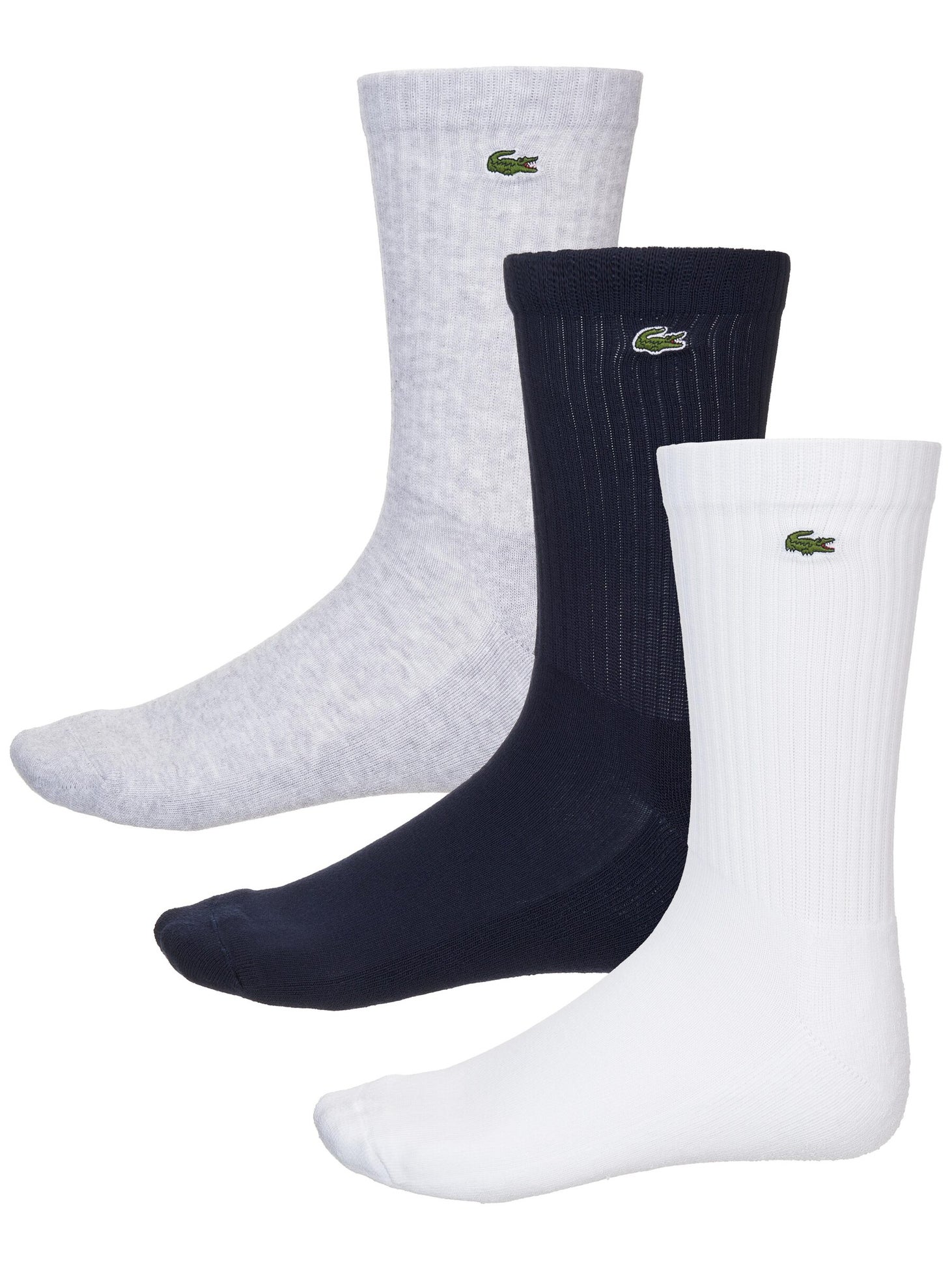 Lacoste Spring Crew Sock 3Pack Multi Tennis Warehouse