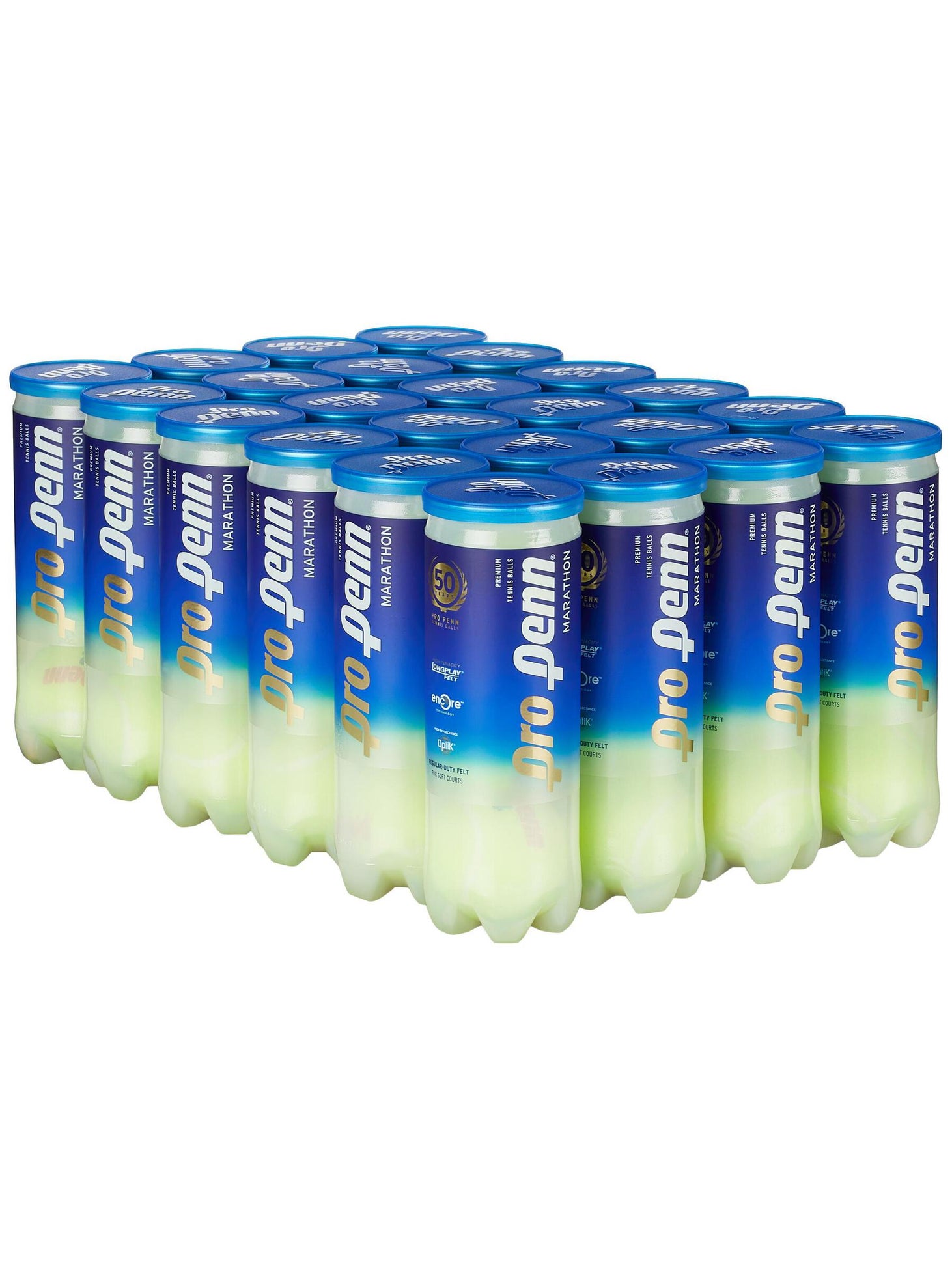Pro Penn Marathon Regular Duty Tennis Balls 24 Can Case Tennis Warehouse